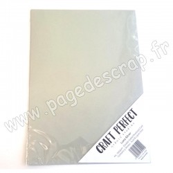 TONIC STUDIOS CRAFT PERFECT PEARLESCENT CARD A4 x5 250g LUNA SILVER