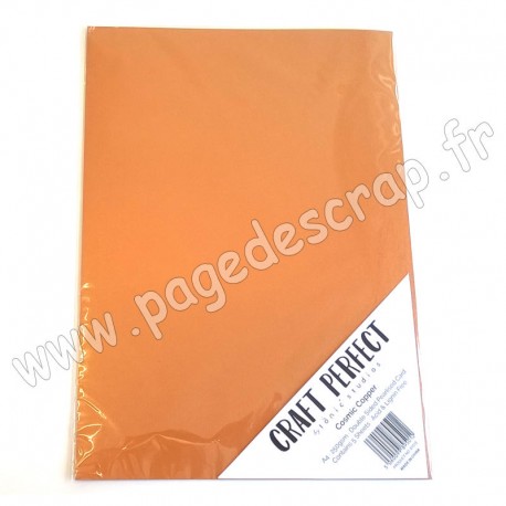 TONIC STUDIOS CRAFT PERFECT PEARLESCENT CARD A4 x5 250g COSMIC COPPER
