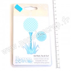 TONIC STUDIOS ROCOCO DIE GOLF BALL TEE & TURF