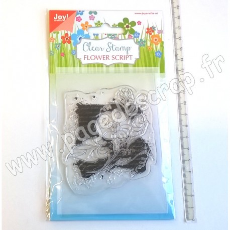 JOY!CRAFTS TAMPON CLEAR FLOWER SCRIPT