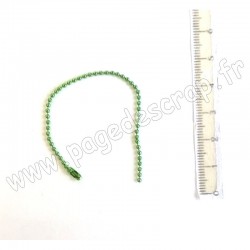 CHAÎNETTE BOULE VERT FONCÉ 1,5 cm