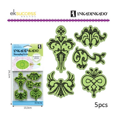 INKADINKADO CLING STAMPS ORNAMENT DESIGNS