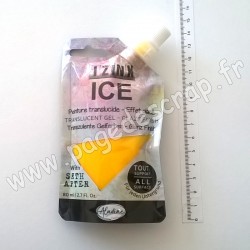 IZINK ICE PEINTURE TRANSLUCIDE EFFET GLACÉ 80 ml JAUNE SUNSHINE