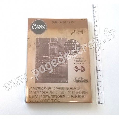 SIZZIX TIM HOLTZ POCHOIR A EMBOSSER 3-D FOUNDRY
