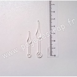 PDS SUJET PLEXI FLIPETTES AIGUILLES 1   2 pièces