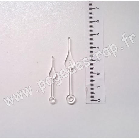 PDS SUJET PLEXI FLIPETTES AIGUILLES 1   2 pièces