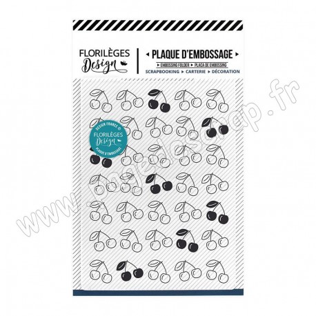 FLORILEGES DESIGN PLAQUE D'EMBOSSAGE TAPIS DE CERISES