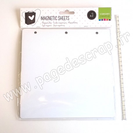 VAESSEN CREATIVE FEUILLES MAGNÉTIQUES x3 POUR CLASSEUR 600203001