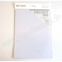 TONIC STUDIOS CRAFT PERFECT PEARLESCENT CARD A4 x5 250g PEARL WHITE
