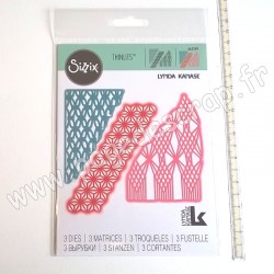 SIZZIX LYNDA KANASE THINLITS DIE SET x3 MACRAMÉ MASKS