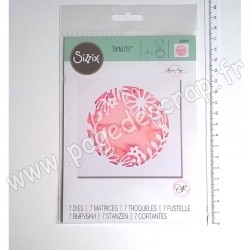 663859   SIZZIX THINLITS DIE SET x7  ÉLÉMENTS ROMANTIQUES SUPERPOSABLES