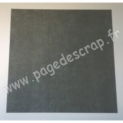 VINT40   CARDSTOCK VINTAGE GRIS FONCÉ 30.5 cm x 30.5 cm