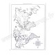 K3PTA544   STAMPERIA SOFT MOULD A5 MAP OF THE WORLD ( moule pour modelage )