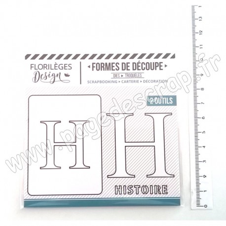 FDD220008   FLORILEGES DESIGN OUTILS DE DÉCOUPE À LA LETTRE H