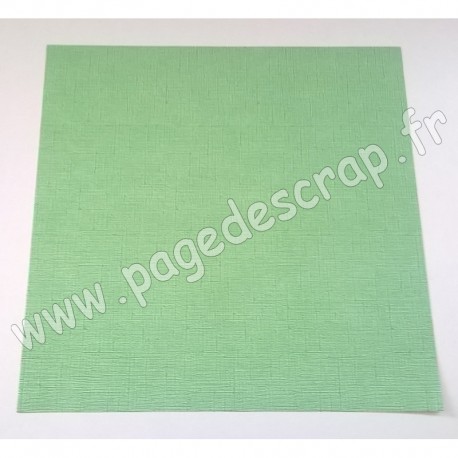 VINT08   CARDSTOCK VINTAGE VERT PRINTEMPS 30.5 cm x 30.5 cm