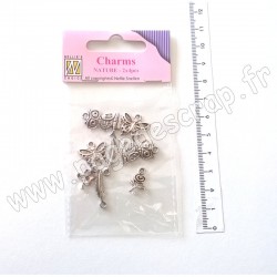 CHARM004   NELLIE'S CHOICE CHARMS NATURE 2x4 pièces