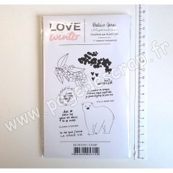BGWIN01-TAMP   BÉATRICE GARNI ILLUSTRATION TAMPONS CLEAR LOVE WINTER 1