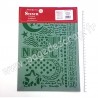 KSG434   STAMPERIA POCHOIR STENCIL A4 MOON STAR AND WRITINGS