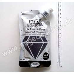 80846   ALADINE IZINK DIAMOND GLITTER PAINT 80 ml BLACK