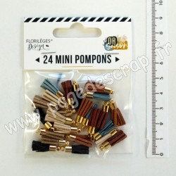 FDMP320001   FLORILEGES DESIGN 24  MINI POMPONS OR SAISON