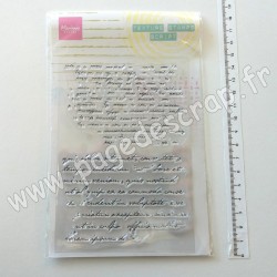 MM1627   MARIANNE DESIGN TAMPONS CLEAR TEXTURE SCRIPT