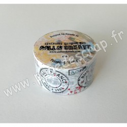 14   AALL AND CREATE MASKING TAPE 14 PASSPORT STAMPS  25mm x 10m