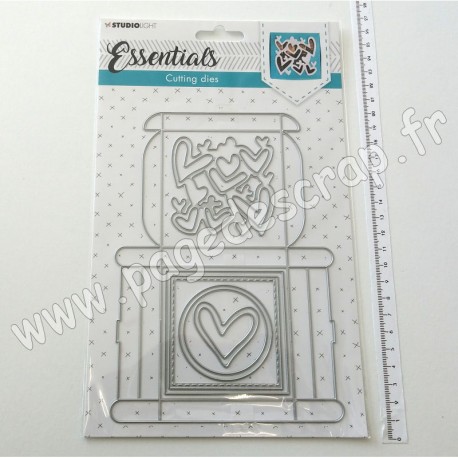 STENCILSL394   STUDIO LIGHT CUTTING DIES ESSENTIALS Nr394 GIFTBOX MULTI MERCI