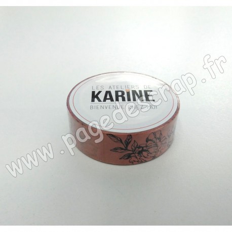 KMT2103   LES ATELIERS DE KARINE MASKING TAPE BIENVENUE CHEZ MOI 3