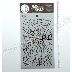 MSB021   CIAO BELLA BAD GIRLS TEXTURE STENCIL SPIDER NET
