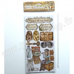 DFLCB18   STAMPERIA CHIPBOARD LADY VAGABOND