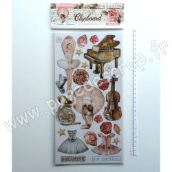 DFLCB21   STAMPERIA CHIPBOARD PASSION