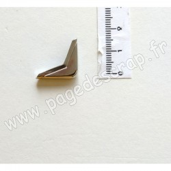 COIN MÉTAL ANGLE INTERNE ARGENT