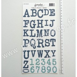 LORELAI DESIGN COLLECTION MEMENTO  ETIQUETTES ALPHABET