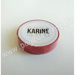 KMT2301   LES ATELIERS DE KARINE MASKING TAPE CAHIER D'AUTOMNE   TON SUR TON