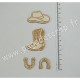 PDS SUJET BOIS FIN 1mm KIT COW-BOY COUNTRY