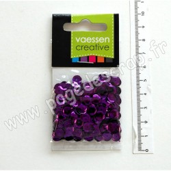 2310-315B   VAESSEN CREATIVE SEQUINS CUP MÉTALISÉS 6mm VIOLET