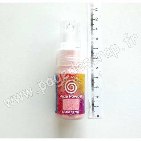 CSPPSCAR   COSMIC SHIMMER PIXIE POWDER SCARLET MIST 30ml