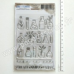 JOU118     CHOU & FLOWERS COLLECTION JOURNAL CHROMATIQUE TAMPONS CLEAR LIFE IS ART