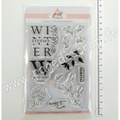 PND-WS-CS2   PAPERNOVA DESIGN TAMPONS TRANSPARENTS WINTER STORIES 2