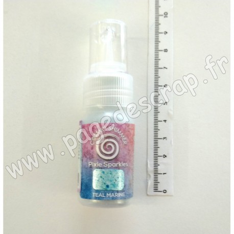 CSPSPMARINE   COSMIC SHIMMER PIXIE SPARKLES TEAL MARINE 30ml