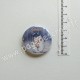 LORELAI DESIGN COLLECTION NATURE BLANCHE BADGE BONHOMME DE NEIGE