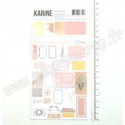 KASTE25   LES ATELIERS DE KARINE ROMANCE STICKERS ÉTIQUETTES