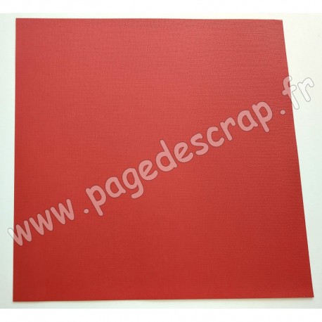 2928-027   FLORENCE CARDSTOCK TEXTURE 30.5cm x30.5cm RHUBARB