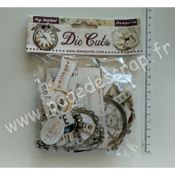 DFLDC34   STAMPERIA DIE CUTS JOURNAL x37 pièces