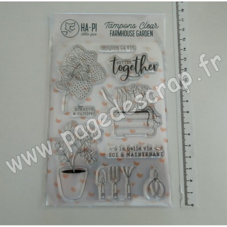 HPLF-FG-T2218   HA PI LITTLE FOX TAMPONS CLEAR FARMHOUSE GARDEN CROQUER LA VIE