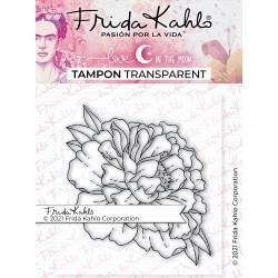 FRK-12    LOVE IN THE MOON FRIDA KAHLO TAMPON CLEAR OFFICIEL JOLIE PIVOINE 3