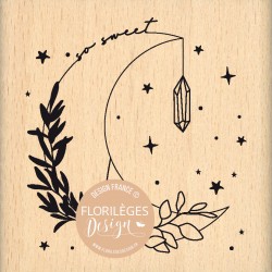 FE322007   FLORILEGES DESIGN COLLECTION ARIZONA TAMPON BOIS SWEET MOON