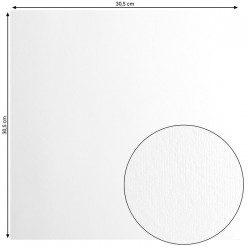 FLORENCE CARDSTOCK SMOOTH 30.5cm x30.5cm WHITE