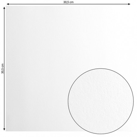 FLORENCE CARDSTOCK SMOOTH 30.5cm x30.5cm WHITE