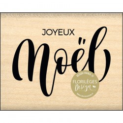 FC422003   FLORILEGES DESIGN COLLECTION ENCHANTEMENT TAMPON BOIS UN JOYEUX NOËL